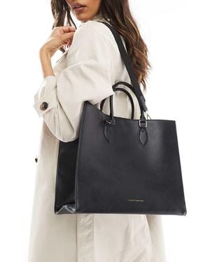 French Connection Square Tote Bag - Black
