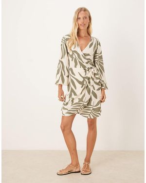 Jdy Wrap Kimono Dress - Natural