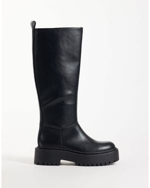 ASOS Carys chunky-knie-stiefel zum reinschlüpfen - Schwarz