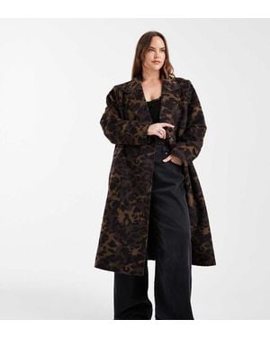 ONLY Textured Maxi Coat - Black
