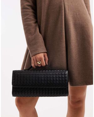 Glamorous Geweven Clutch Tas - Bruin