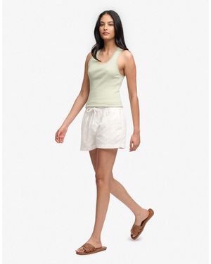 Superdry Baumwoll-broderie-strandshorts - Weiß
