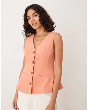 ASOS Peplum Waistcoat - Orange