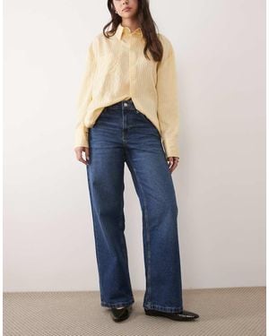 Mango Niki 100% Cotton Straight Jean - Blue