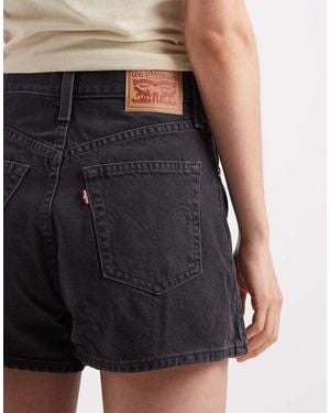 Levi's High Waisted Mom Shorts - Black