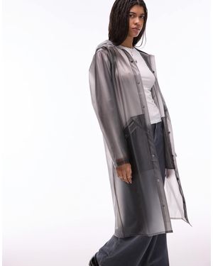 Rains 18360 Waterproof Longer Jacket - Grey