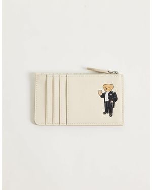 Polo Ralph Lauren Bear Print Card Case - Natural