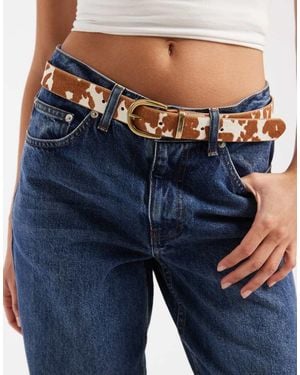 Levi's Skinny Riem Met Koeienprint - Blauw