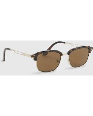 River Island Tortoise Sunglasses - Natural