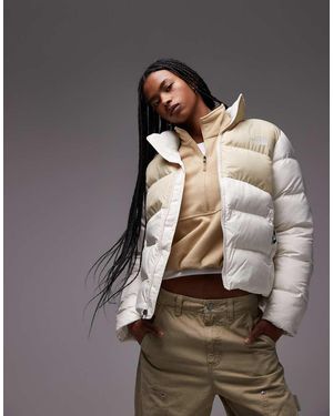 The North Face Saikuru Logo Puffer Jacket - Brown