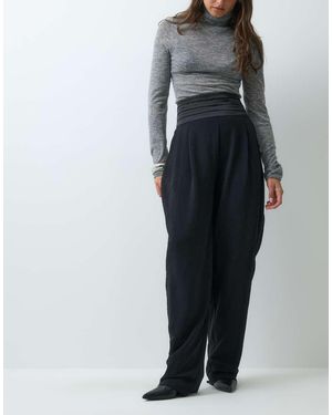 ASOS Smokingbroek Met Overslagtaille - Grijs