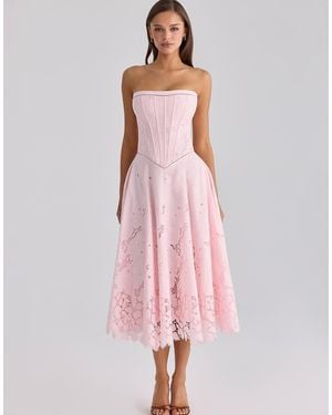 House Of Cb Isla Peach Scallop Lace Broderie Anglaise Mini Dress in Orange | Lyst UK House Of Cb Isla Peach Scallop Lace Broderie Anglaise Mini Dress in Orange | Lyst UK