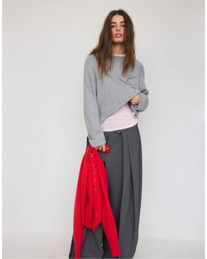Stradivarius Raglan Sleeve Jumper - White