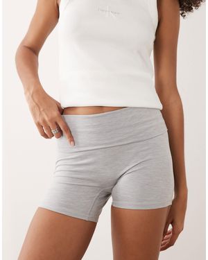 Cotton On Ultra Soft Roll Over Shorts - White
