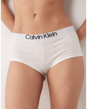 Calvin Klein Extra Soft Cotton Boy Shorts - White