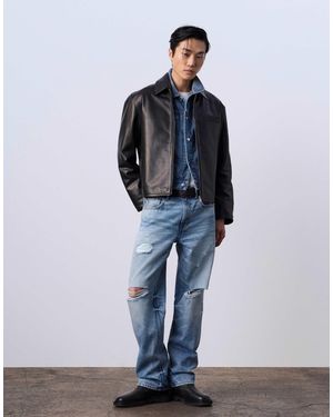 Calvin Klein X Jung Kook Rebel Racer Jacket - Blue