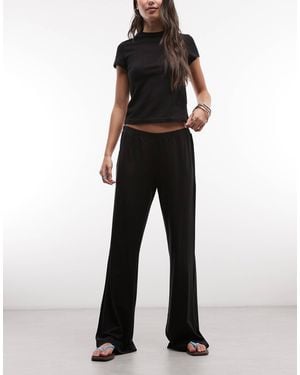 Weekday Slouchy Jersey Pants - Black