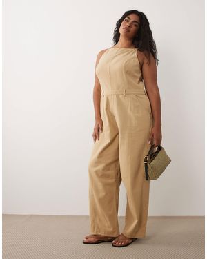 ASOS Asos design curve – twill-jumpsuit - Natur