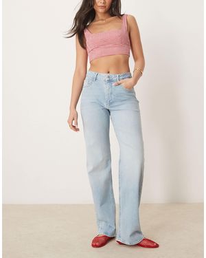 Aware Straight Relaxed Fit Jeans - Blue