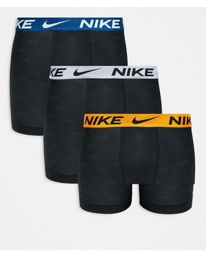 Nike Elite Breathe 3 Pack Boxer Brief - Black