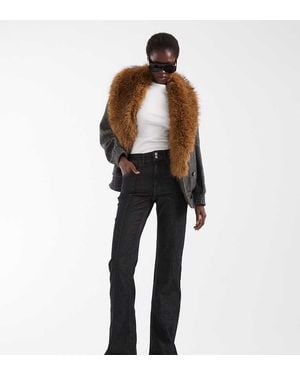 Vero Moda Hazel Vaqueros Acampanados De Cintura Alta Con Detalle De Costura En - Negro