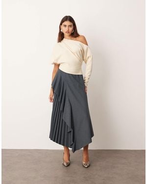 ARRANGE Jupe plissée habillée - chiné - Gris