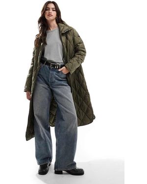Superdry Superlong Quilted Liner Jacket - Green