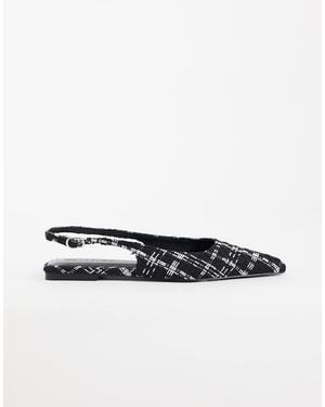 ASOS Bailarinas Slingback De Punta Lovestruck En-Multi - Blanco