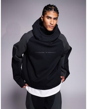 Nike – tech boreas – oversize-kapuzenpullover - Blau