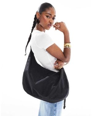 BAGGU Large Nylon Crescent Bag - Black
