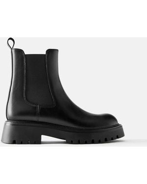 Pull&Bear Bottines chelsea plates es - Noir