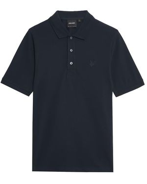 Lyle & Scott Ss Polo Shirts Superfine Polo Shirt - Blue