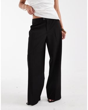 Vero Moda Straight Smart Trouser With Crease Front - Black