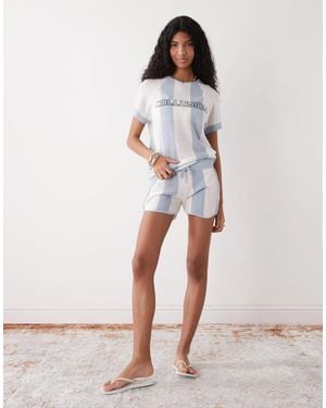 Collusion Knit Textured Shorts - Gray