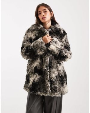 ASOS Faux Fur Coat - Black