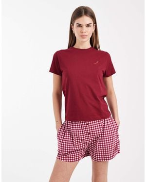 Brave Soul – baumwoll-pyjama - Rot
