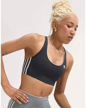 adidas Originals Adidas Originals Sports Mid Support Sports Bra - Black