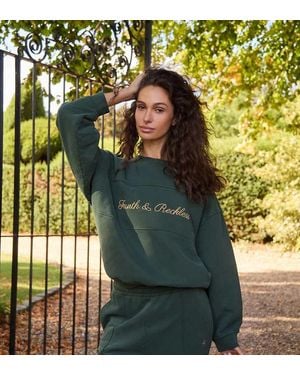 4th & Reckless Felpa Oversize Bosco Con Logo Ricamato - Verde