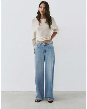 Pull&Bear Oversize Baggy Jeans - Blue