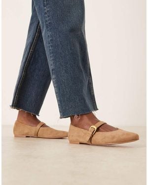 ASOS Leah Mary Jane Ballet Flats - Blue