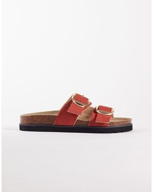New Look Double-buckle Sandals - Red