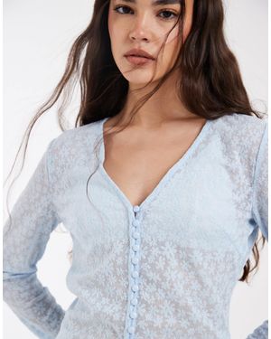 Pieces – strickjacke - Weiß