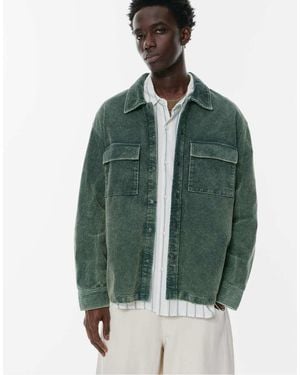 Pull&Bear Overshirt Van Corduroy - Groen