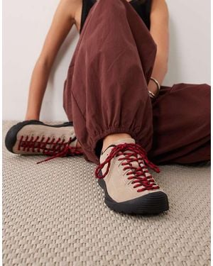 Keen Jasper Brushed Suede Trainers - Brown