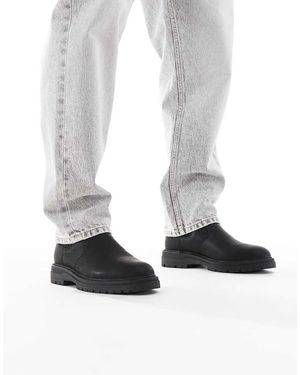 schuh Botas Chelsea Negras Con Suela Gruesa Dion De - Blanco