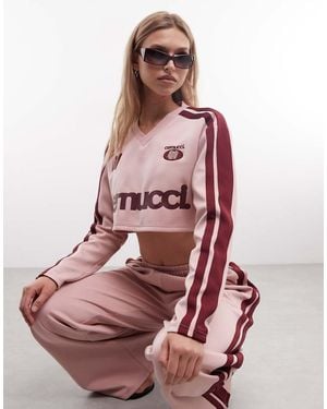 CERNUCCI Cropped Voetbaltop - Roze