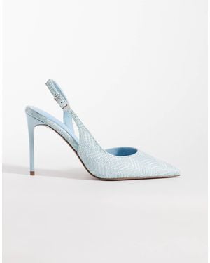 ASOS Polar Slingback Stiletto High Heel Shoes - Blue