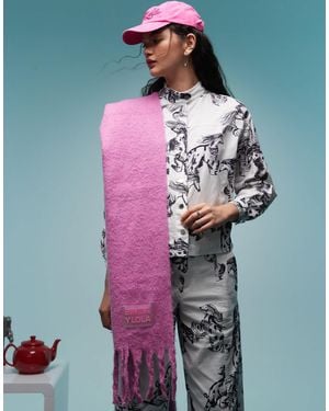 Bimba Y Lola Large Tassel Scarf - Orange