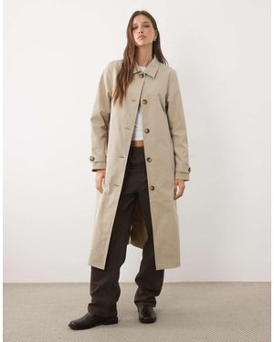 Threadbare Gabardina Larga En -Neutro