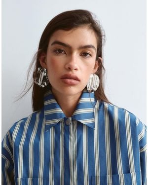 ARRANGE Premium Oversized Shirt - Blue